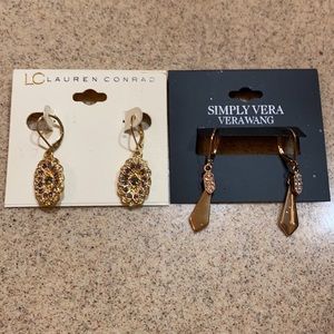 Two Pair of Earrings Lauren Conrad Simply Vera